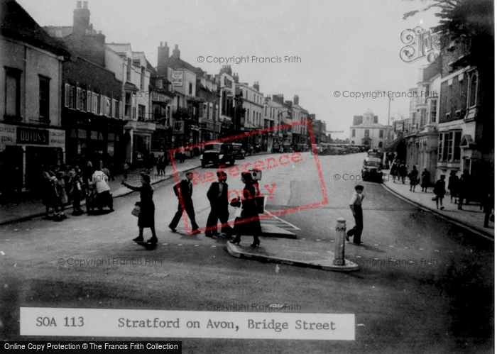 Photo of Stratford Upon Avon, Bridge Street c.1955