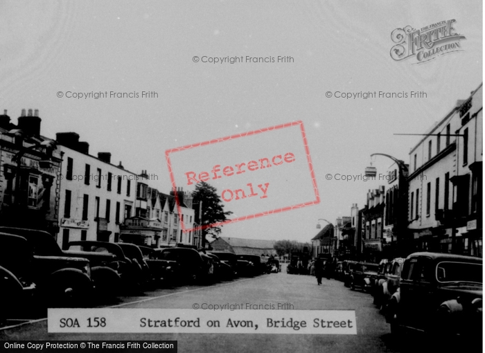 Photo of Stratford Upon Avon, Bridge Street c.1955