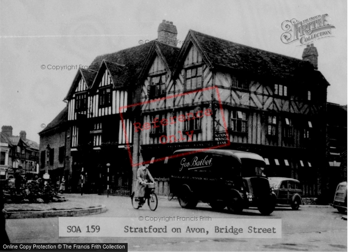 Photo of Stratford Upon Avon, Bridge Street c.1955