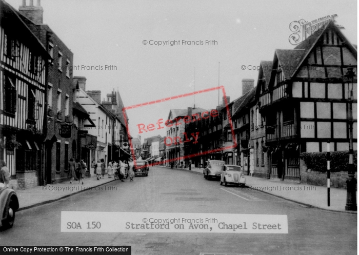 Photo of Stratford Upon Avon, Chapel Street c.1955