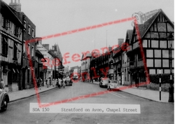 Chapel Street c.1955, Stratford-Upon-Avon