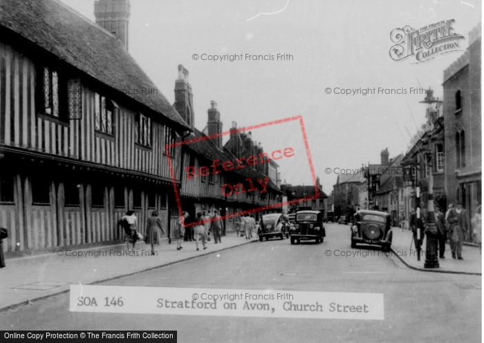 Photo of Stratford Upon Avon, Church Street c.1955