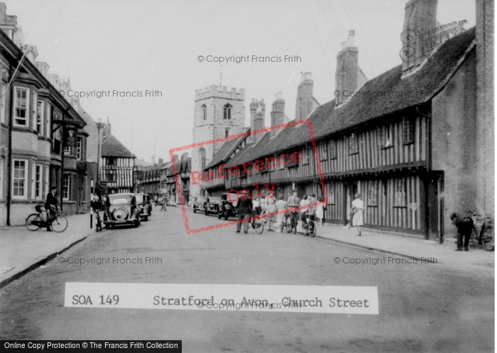 Photo of Stratford Upon Avon, Church Street c.1955