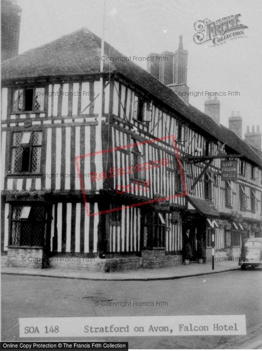 Photo of Stratford Upon Avon, Falcon Hotel c.1955