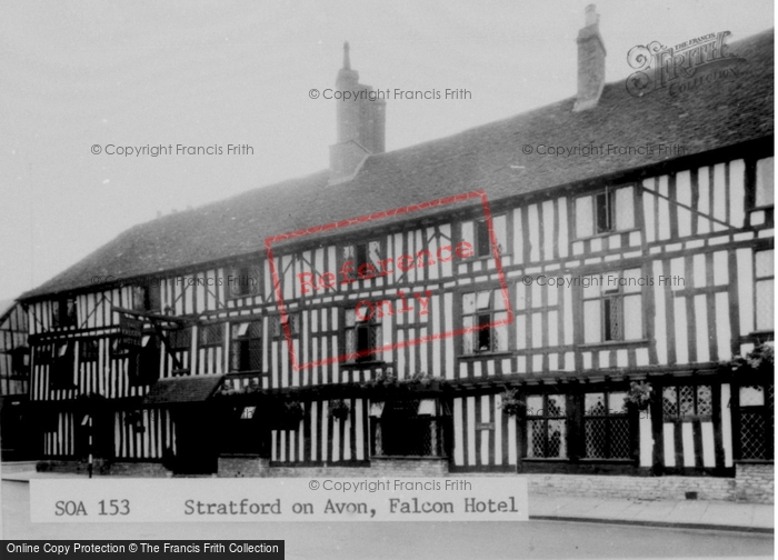 Photo of Stratford Upon Avon, Falcon Hotel c.1955