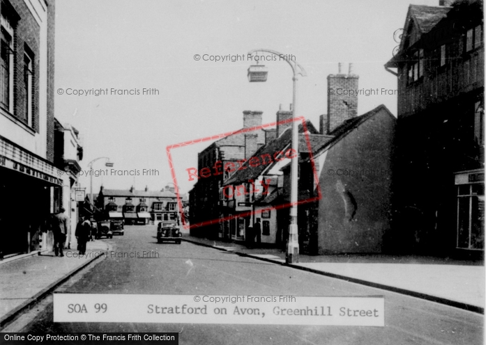 Photo of Stratford Upon Avon, Greenhill Street c.1955