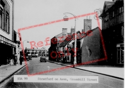 Greenhill Street c.1955, Stratford-Upon-Avon