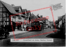 Henley Street c.1955, Stratford-Upon-Avon