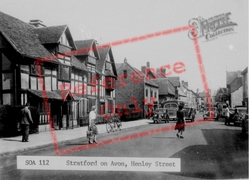 Henley Street c.1955, Stratford-Upon-Avon