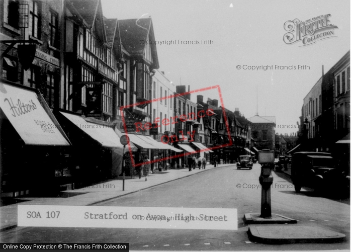 Photo of Stratford Upon Avon, High Street c.1955