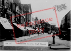 High Street c.1955, Stratford-Upon-Avon