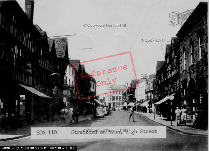 Photo of Stratford Upon Avon, High Street c.1955