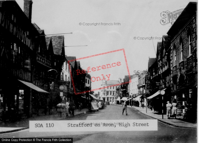 Photo of Stratford Upon Avon, High Street c.1955