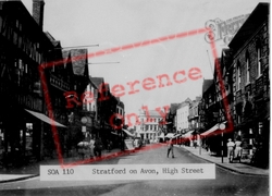 High Street c.1955, Stratford-Upon-Avon