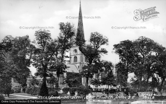 Photo of Stratford Upon Avon, Holy Trinity Church From South East c.1900