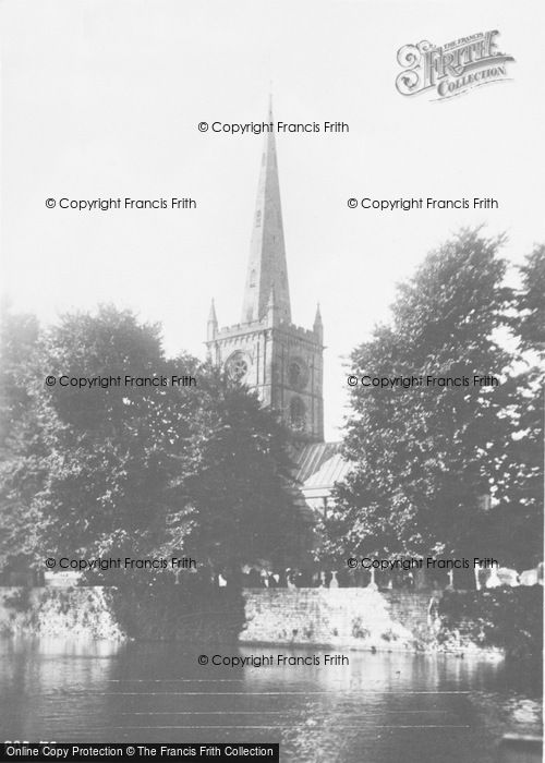 Photo of Stratford Upon Avon, Holy Trinity Church From The River c.1930