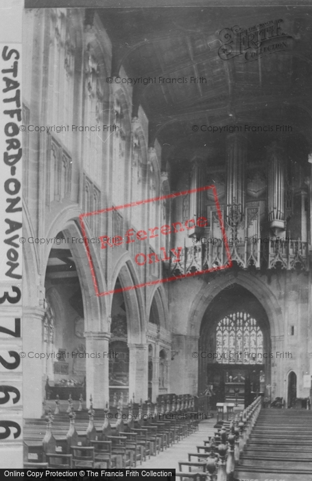 Photo of Stratford Upon Avon, Holy Trinity Church, Nave East 1896
