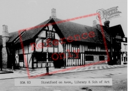 Library And School Of Art c.1955, Stratford-Upon-Avon