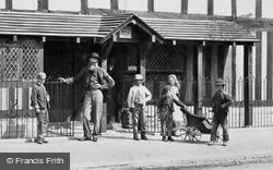 Locals Outside Shakespeare's Birthplace 1861, Stratford-Upon-Avon