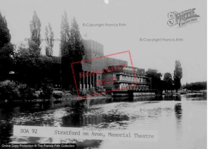 Photo of Stratford Upon Avon, Memorial Theatre c.1955