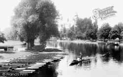Memorial Theatre From The River Avon 1922, Stratford-Upon-Avon