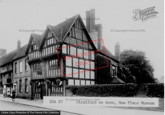 Photo of Stratford Upon Avon, New Place Museum c.1955