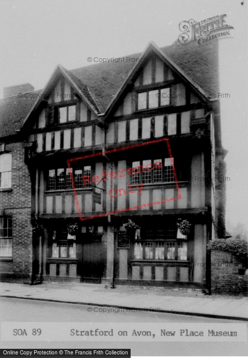 Photo of Stratford Upon Avon, New Place Museum c.1955