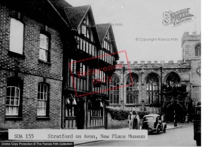 Photo of Stratford Upon Avon, New Place Museum c.1955