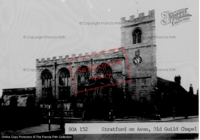 Photo of Stratford Upon Avon, Old Guild Chapel c.1955