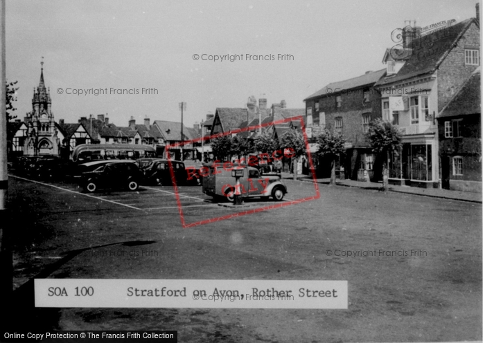 Photo of Stratford Upon Avon, Rother Street c.1955