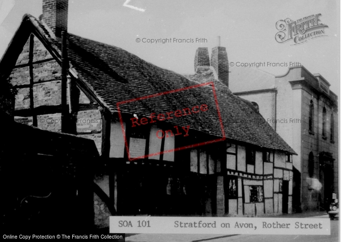 Photo of Stratford Upon Avon, Rother Street c.1955