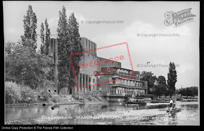 Photo of Stratford Upon Avon, Shakespeare Memorial Theatre c.1955