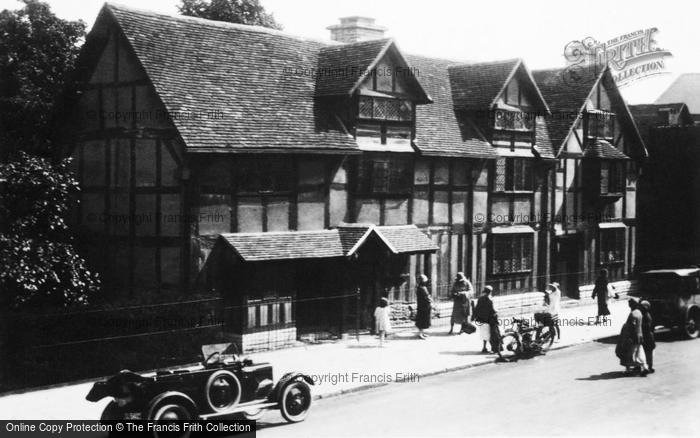 Photo of Stratford Upon Avon, Shakespeare's Birthplace c.1925