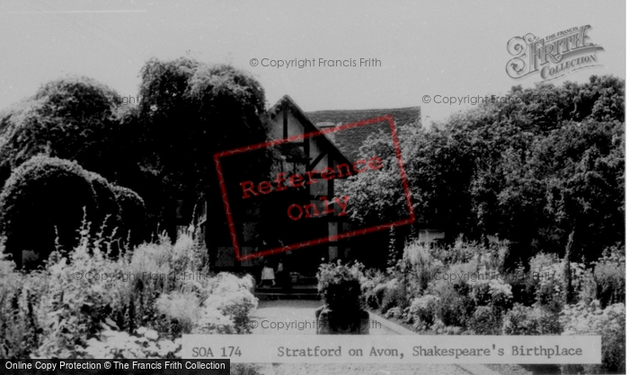 Photo of Stratford Upon Avon, Shakespeare's Birthplace c.1955