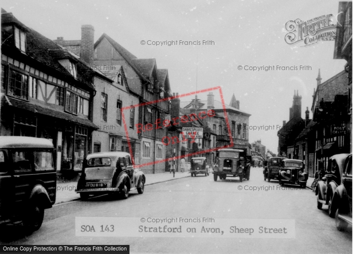 Photo of Stratford Upon Avon, Sheep Street c.1955