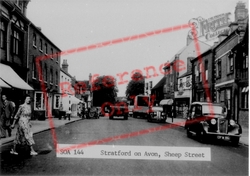 Sheep Street c.1955, Stratford-Upon-Avon