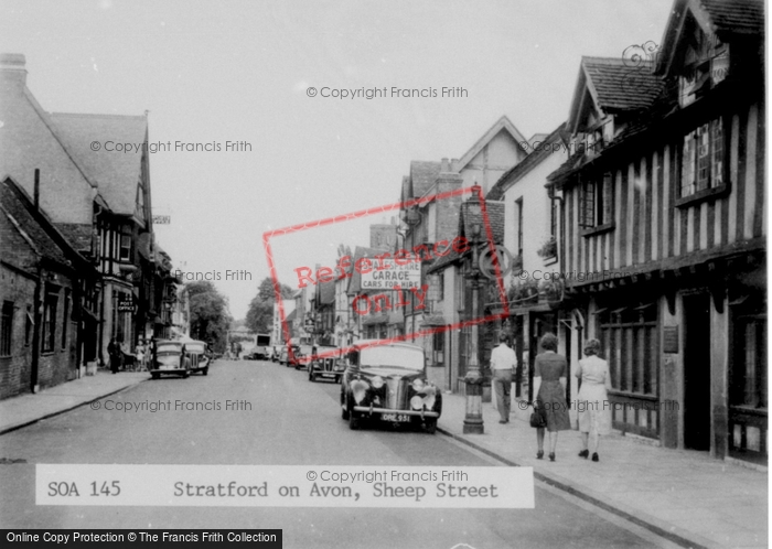 Photo of Stratford Upon Avon, Sheep Street c.1955
