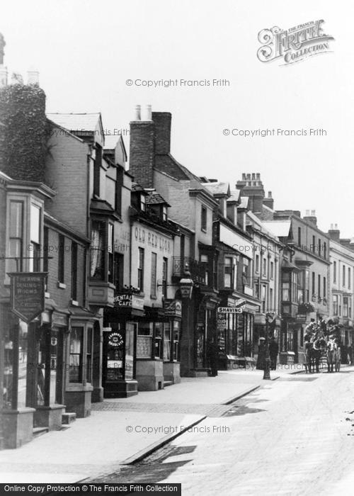 Photo of Stratford Upon Avon, Shops On Bridge Street c.1885