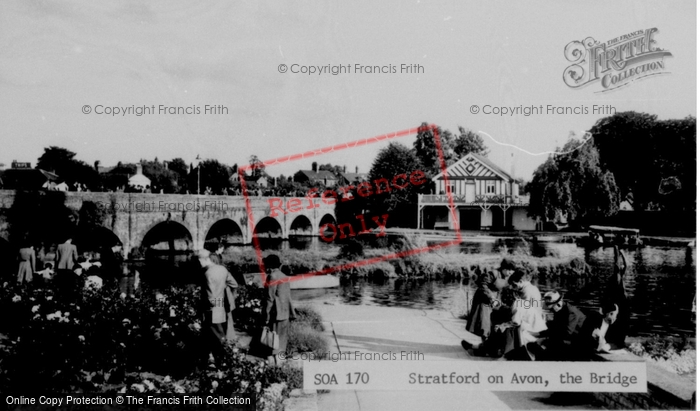 Photo of Stratford Upon Avon, The Bridge c.1955