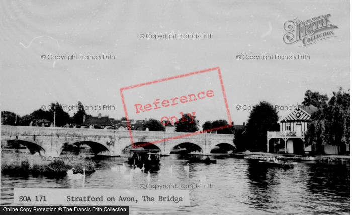 Photo of Stratford Upon Avon, The Bridge c.1955