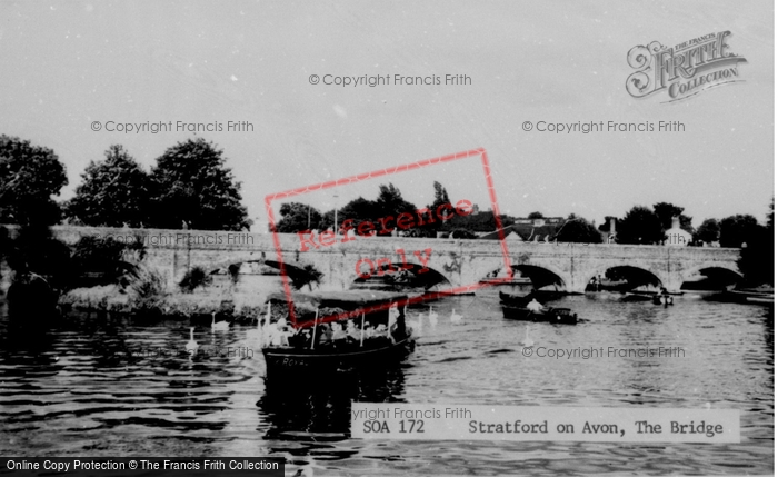 Photo of Stratford Upon Avon, The Bridge c.1955