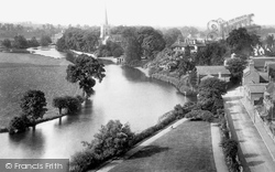 The River Avon 1892, Stratford-Upon-Avon