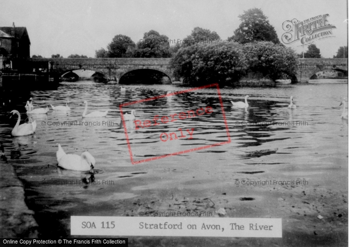 Photo of Stratford Upon Avon, The River c.1955