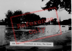 The River c.1955, Stratford-Upon-Avon