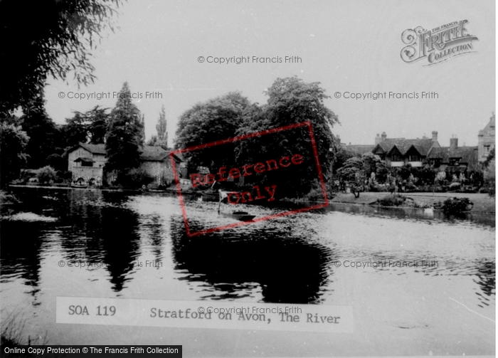 Photo of Stratford Upon Avon, The River c.1955