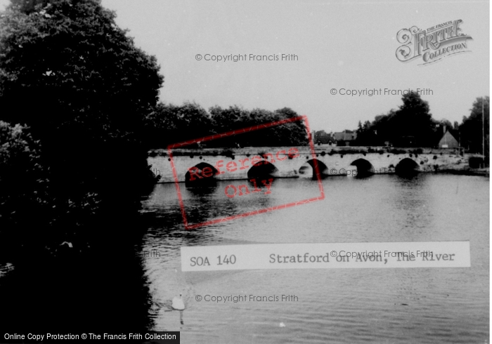 Photo of Stratford Upon Avon, The River c.1955