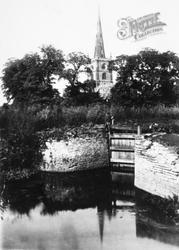 Trinity Church And Lock c.1884, Stratford-Upon-Avon