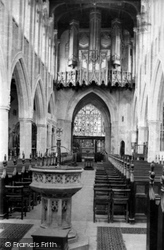 Trinity Church Interior 1892, Stratford-Upon-Avon