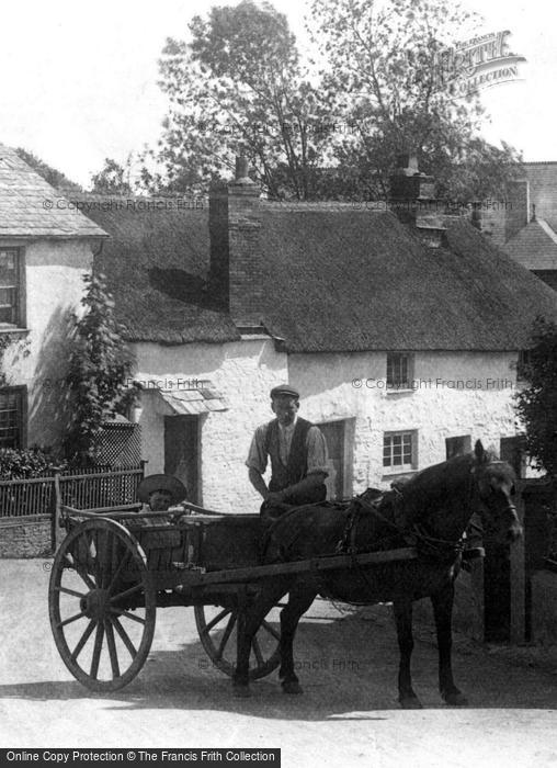 Photo of Stratton, A Horse And Cart In The Village 1906