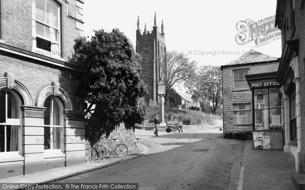 Photo of Stratton, St Andrew's Church And Post Office c.1955